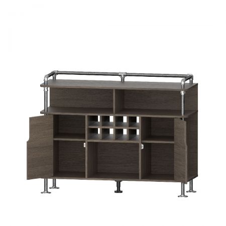 El diseño general de almacenamiento de espacio abierto, gabinete cerrado de dos puertas, tiene las funciones de almacenamiento y exhibición.